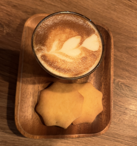 Biscuits and cup of Latte