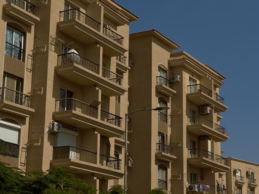 Modern Residential Building with Balconies