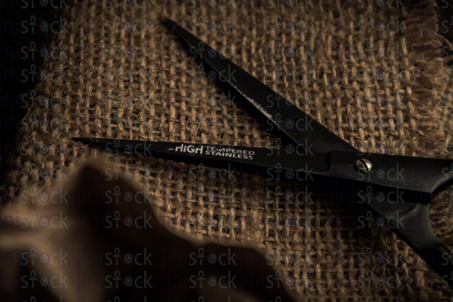 scissors close up - stock image