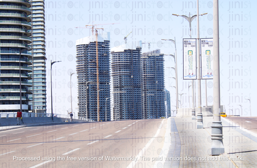 al alamein bridge in the morning