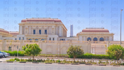 ِA building in the new administrative capital city.   احد المبانى في العاصمة الادارية الجديدة