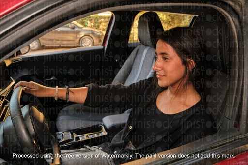 woman driving