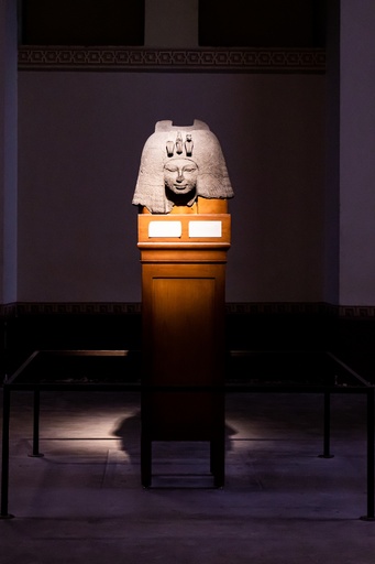 Head of a Queen's Statue in the Egyptian Museum