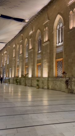 el hussain mosque marble entrance