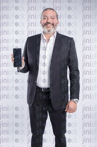 businessman holding a mobile