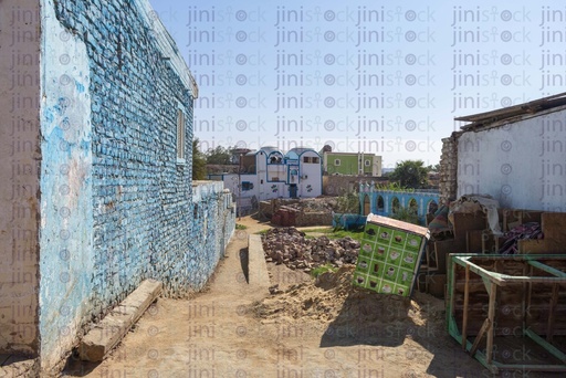 abandoned area in rural village