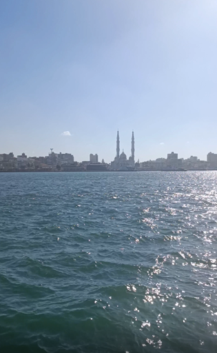 port fouad mosque from to port said side