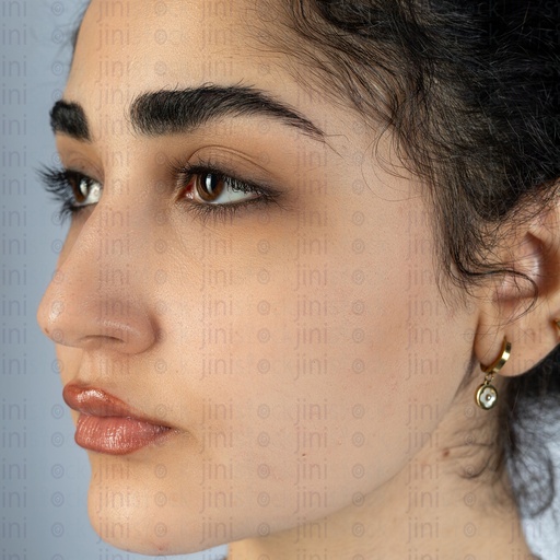 close up on a Egyptian young woman face