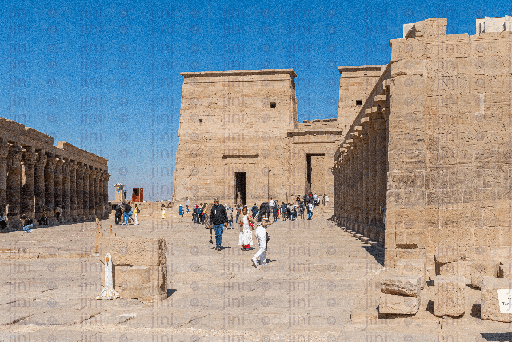 tourist in Philae temple