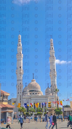 A Mosque in Port Fouad, Port Said Governorate, on one of the banks of the Suez Canal