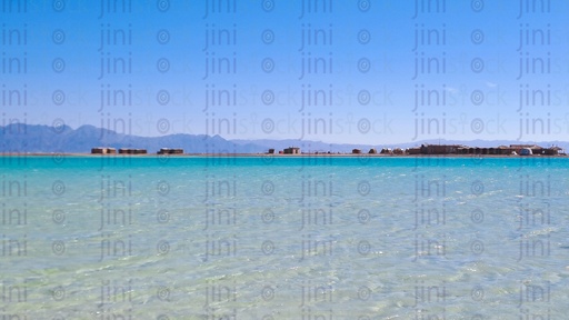 The blue lagoon beach  in Dahab in South Sinai Egypt.