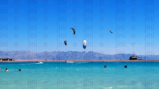 The blue lagoon beach in Dahab in South Sinai Egypt.