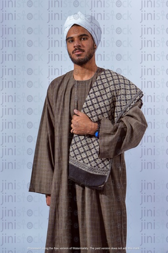 Egyptian man from upper Egypt standing