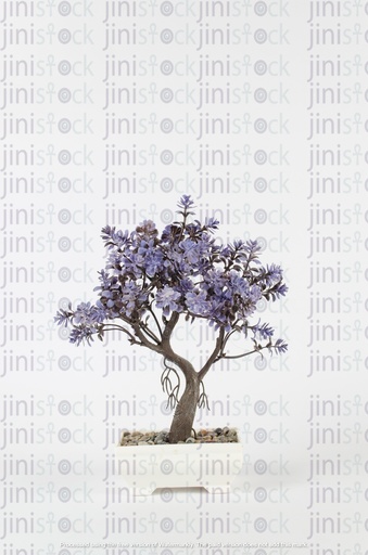 Purple tree - placed on a desk - decorative piece
