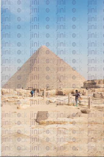 One of the pyramids of Giza - stock image