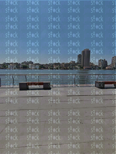 A quiet moment on the Egyptian people's walkway