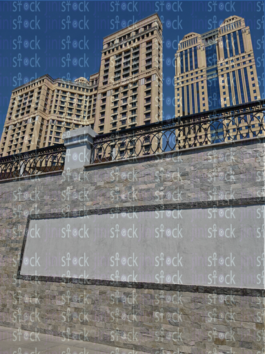 Elegant towers line the promenade