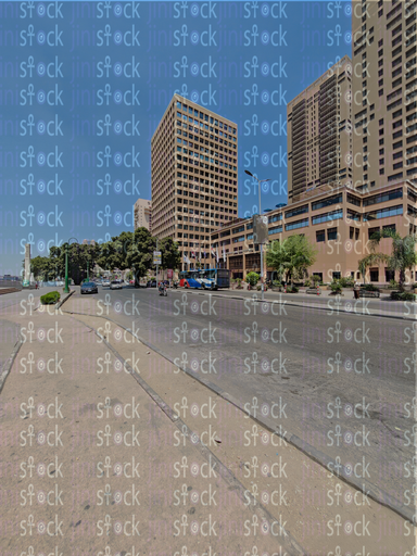 One of the beautiful streets of Egypt 