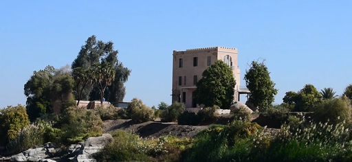 Nubian village on the Nile banks.