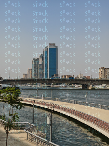 Part of the Egyptian tourist walkway in the middle of the Nile
