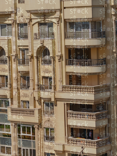 Balconied residential building