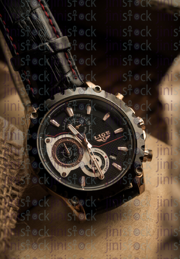 man hand watch close up-stock image