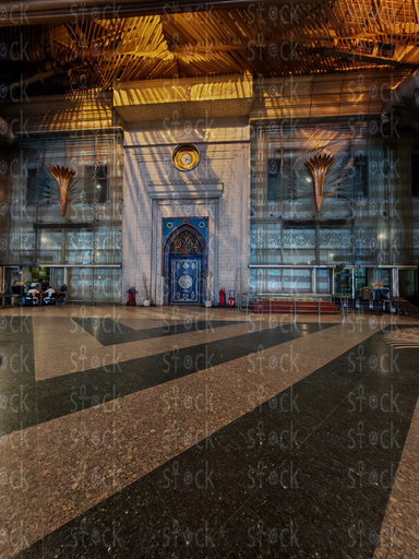 Classic Blue Doors and Vintage Lighting – Ramses Station