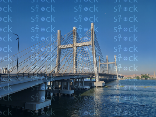 Skyline View from Tahya Misr Bridge