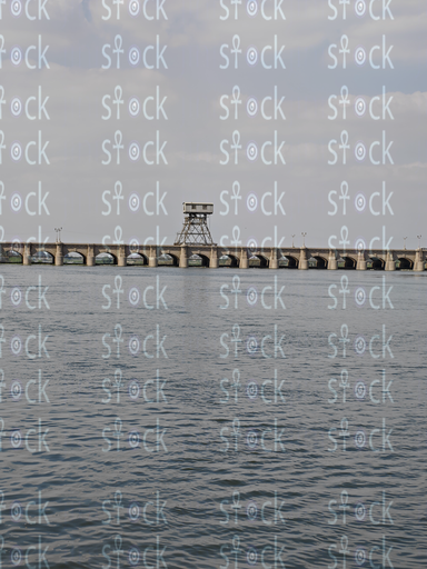 Water flow control mechanism detail at the Barrage Structure