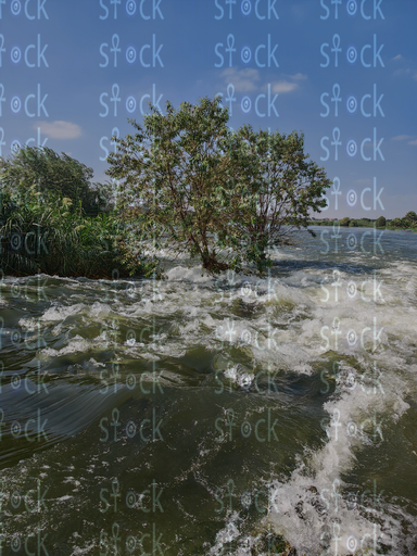 Water Flow Sparkling Under the Sunshine