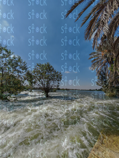 Waterfall Over the Rocks 