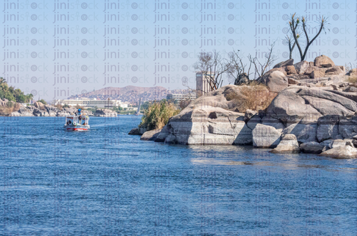 rockey island in the nile