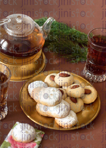 Eid kahk breakfast-stock image