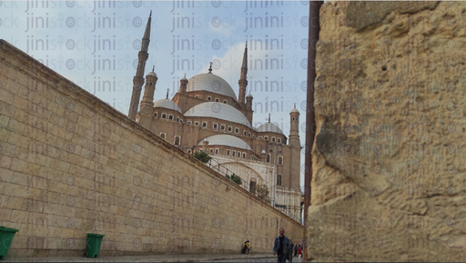 Mohamed Ali mosque from inside the citadel - stock image