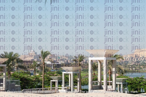 Museum of Civilization garden- stock image.